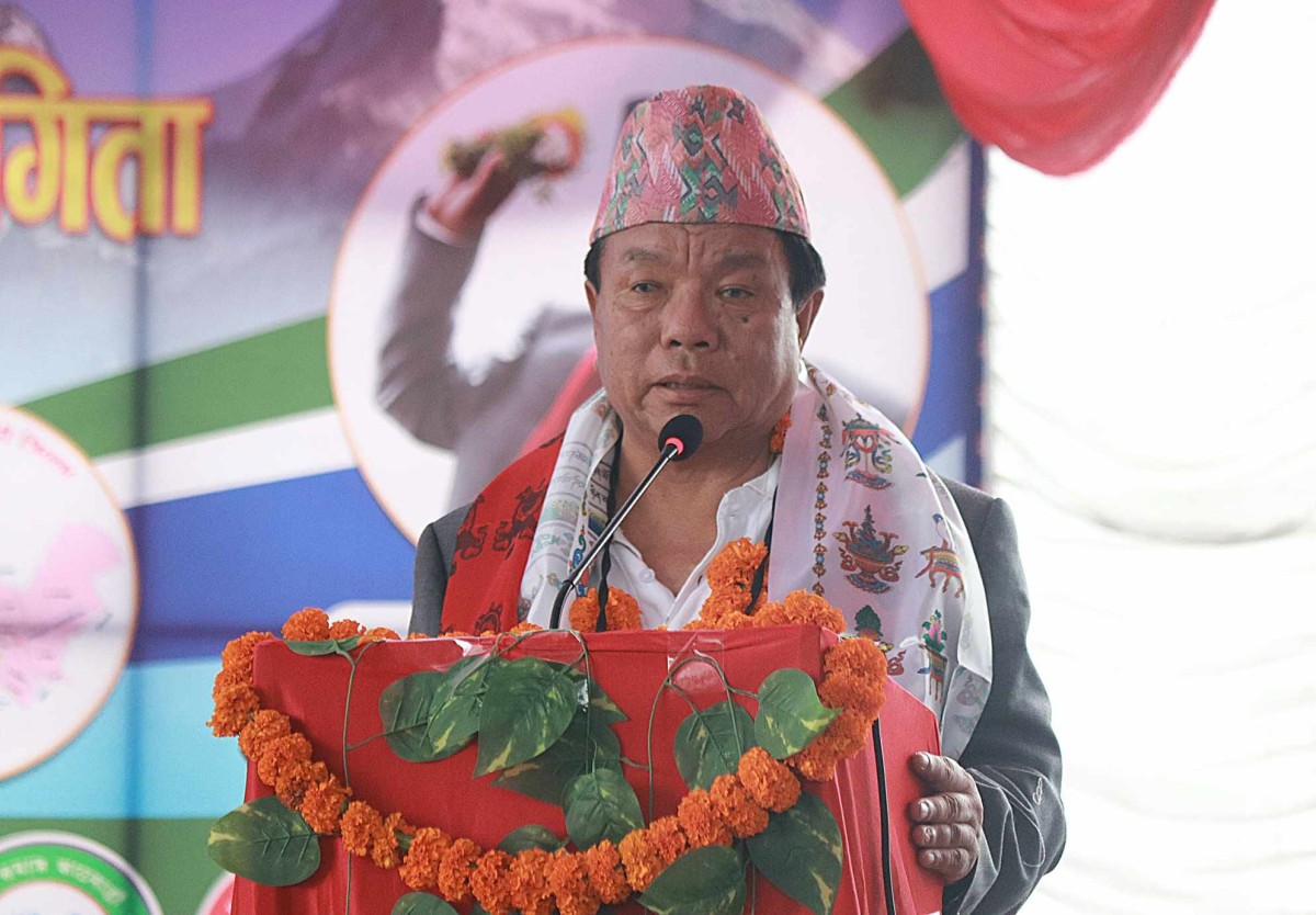 Minister Mahabir Pun 